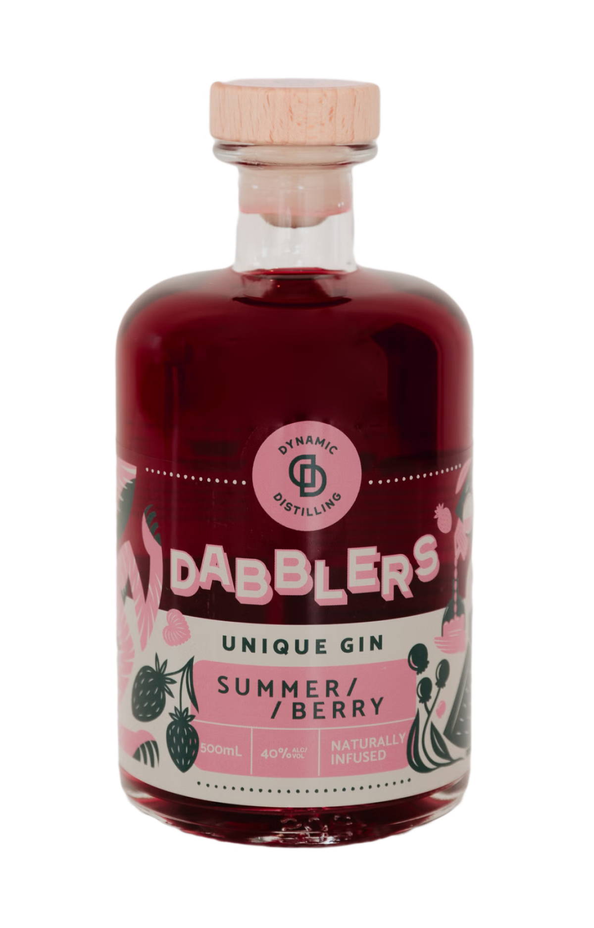 Dabblers Naturally Infused Summer Berry Gin 